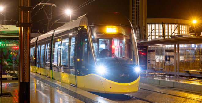 Tramway ligne B interruption soirée